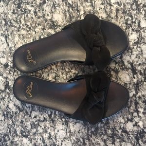 J. Crew Black Sandals